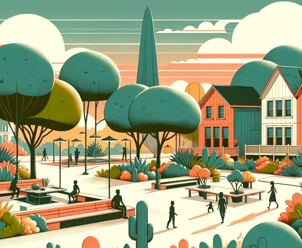 Illustration of neighborhood